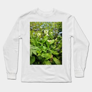 Herb bed with wild garlic Long Sleeve T-Shirt